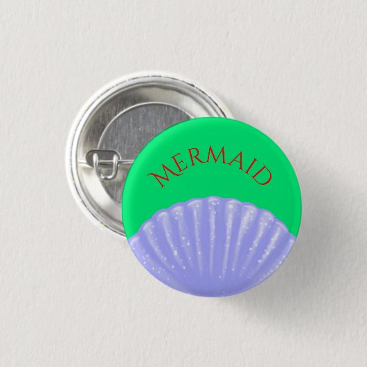 Kleine Meerjungfrau inspiriert Button (Vorne & Hinten)