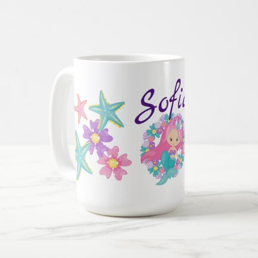 kleine Meerjungfrau Kaffeetasse (Vorderseite Links)