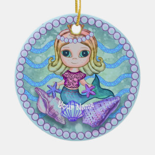 Kleine Meerjungfrau  Keramik Ornament