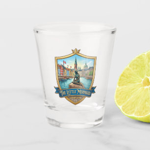 Kleine Meerjungfrau Kopenhagen Dänemark Schnapsglas