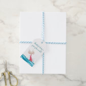 Kleine Meerjungfrau Nautical Baby Dusche Geschenkanhänger (Mit Garn)