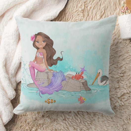 Kleine Meerjungfrau und Freunde Kissen (Decke)