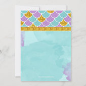 Kleine Meerjungfrau unter dem Meer Einladung zum G (Rückseite)