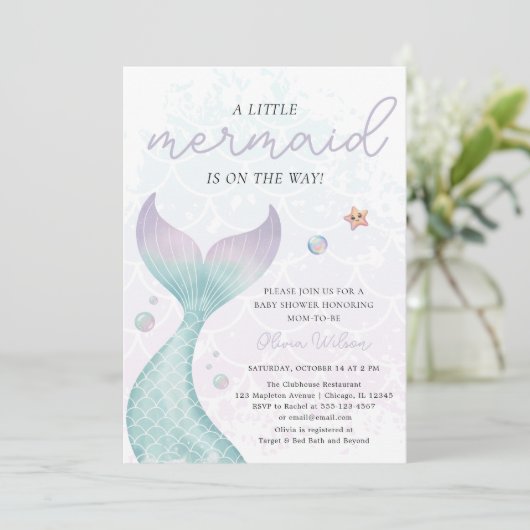 Kleine Meerjungfrau, Wassersportler unter der Kind Einladung (Stehend Vorderseite)