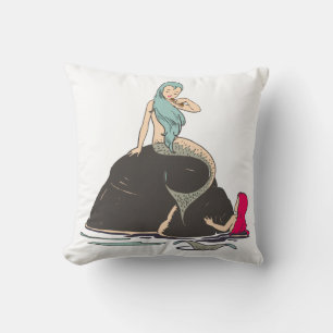 Kleine Meerjungfrauen Fantasy Fairytale Art Kissen