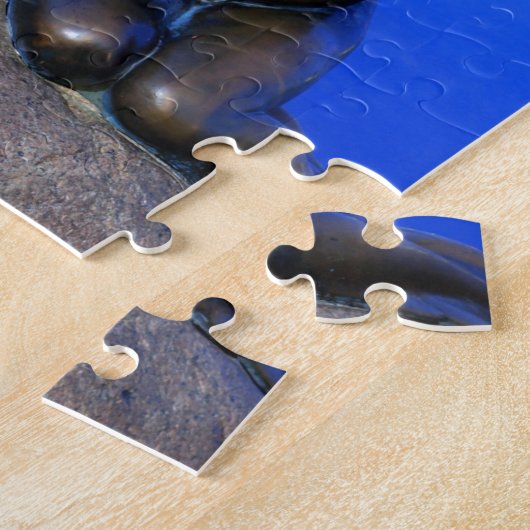 Kleine Meerjungfraustatue, Kopenhagen, Dänemark Puzzle (Seite)