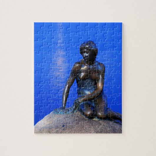Kleine Meerjungfraustatue, Kopenhagen, Dänemark Puzzle (Vertikal)