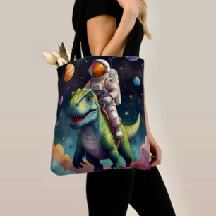 Kleine mehrfarbige Aliens im Weltraum Tasche