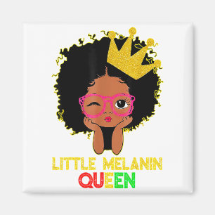 Kleine Melanin-Königin Niedliche Kinder Mädchen Sc Magnet
