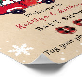 Kleine Menge Freude | Weihnachtsdusche Poster (Ecke)