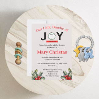 Kleine Menge Joy Baby Dusche Einladung