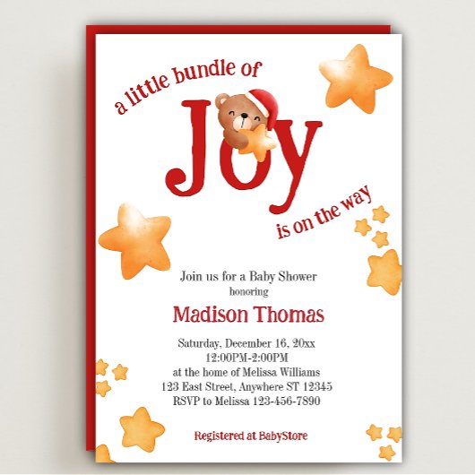 Kleine Menge Joy Bear Einladung