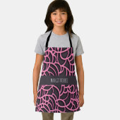 Kleine Menge Korallenrosa Wasserfarbenmuster Schürze (Insitu)