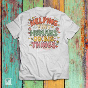 Kleine Menschen dabei helfen, große Dinge zu tun – Tri-Blend Shirt