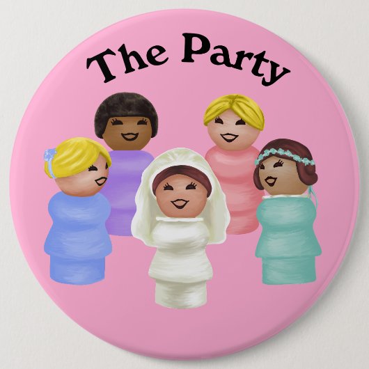Kleine Menschen - Ehefrau des Party Button (Vorderseite)
