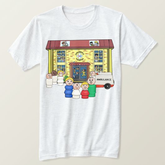 Kleine Menschen FP Kinderkrankenhaus T-Shirt (Design vorne)