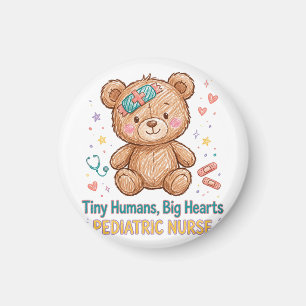 Kleine Menschen Große Herzen Kinderkrankenschweste Magnet