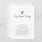 Kleine menschliche Shindig Minimalismus Kinderdusc Einladung (Vorderseite)