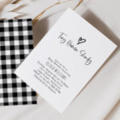 Kleine menschliche Shindig Minimalismus Kinderdusc Einladung