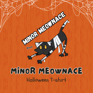 Kleine Meownace Boo Spielende Mumienkatze Hallowee T-Shirt