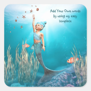 kleine Mermaid 1 Aufkleber