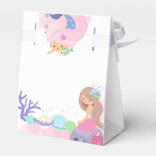 Kleine Mermaid Baby Duwer Fevor Box Geschenkschachtel (Rückseite)