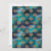 Kleine Mermaid Babydusche Einladung (Rückseite)