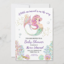 Kleine Mermaid Babydusche