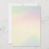 Kleine Mermaid Babydusche Einladung (Rückseite)