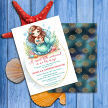 Kleine Mermaid Babydusche