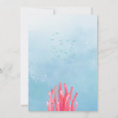 Kleine Mermaid-Babydusche Einladung (Rückseite)