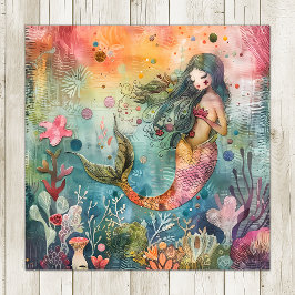 KLEINE MERMAID COLORFUL POSTER