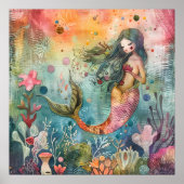 KLEINE MERMAID COLORFUL POSTER (Vorne)