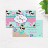 Kleine Mermaid-Geschenkmarke M Brünett (Schreibtisch)