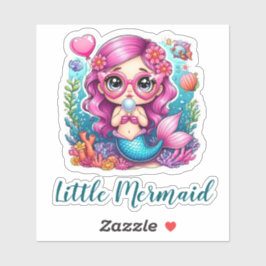 Kleine Mermaid-Sticker verzaubern - Niedlicher Oze Aufkleber
