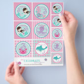 Kleine Mermaid-Topper-Vorlage Bru3 Flyer (Hand)