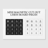Kleine Mini-Magnetkarten-Schachspielstücke Magneteinladung (Vorderseite)
