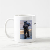 Kleine Miniaturschnauzer-Welpen-Kaffee-Tasse Kaffeetasse (Links)
