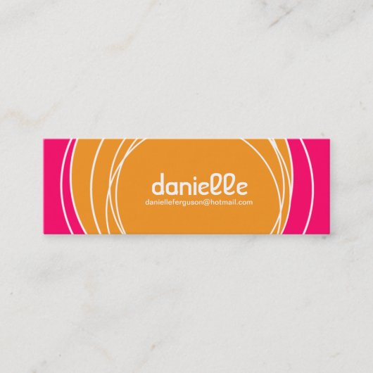 Kleine MiniTelefonkarte Telefonnummerkarte (Vorderseite)