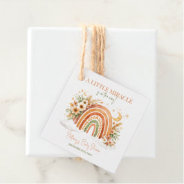 Kleine Miracle Boho Regenbogen-Baby-Party Geschenkanhänger