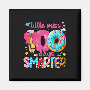 Kleine Miss 100 Tage schlauer 100 Tage Schule tun Magnet