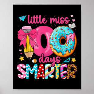 Kleine Miss 100 Tage schlauer 100 Tage Schule tun Poster