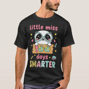 Kleine Miss 100 Tage schlauer Panda Kawaii Pastell T-Shirt