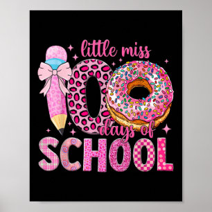 Kleine Miss 100 Tage Smarter Girls Donut 100. Tag Poster