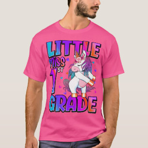 Kleine Miss 1. Klasse Einhorn zurück zur Schule 1s T-Shirt