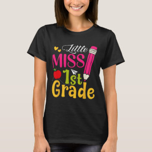 Kleine Miss 1. Klasse Süße Ck Zur Schule Hallo Ers T-Shirt