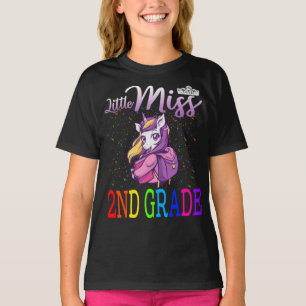 Kleine Miss 2. Klasse Einhorn T-Shirt