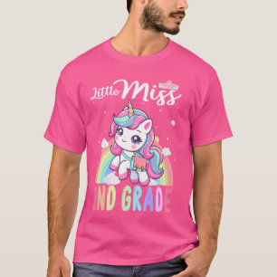 Kleine Miss 2. Klasse Zurück zur Schule Mädchen 2. T-Shirt