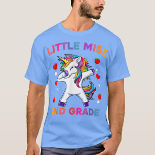 Kleine Miss 2. Schultag Unicorn T-Shirt