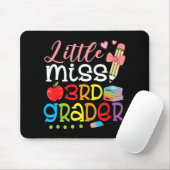 Kleine Miss 3. Klasse zurück zu Schulmädchen Dritt Mousepad (Mit Mouse)